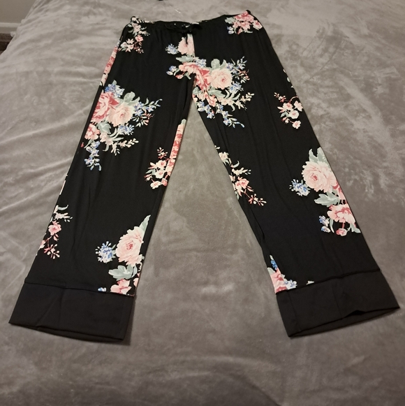 Flora Nikrooz Womens Set Super Soft Satin Trim Pj's Sleep Loungwear Sz. L - Picture 4 of 11